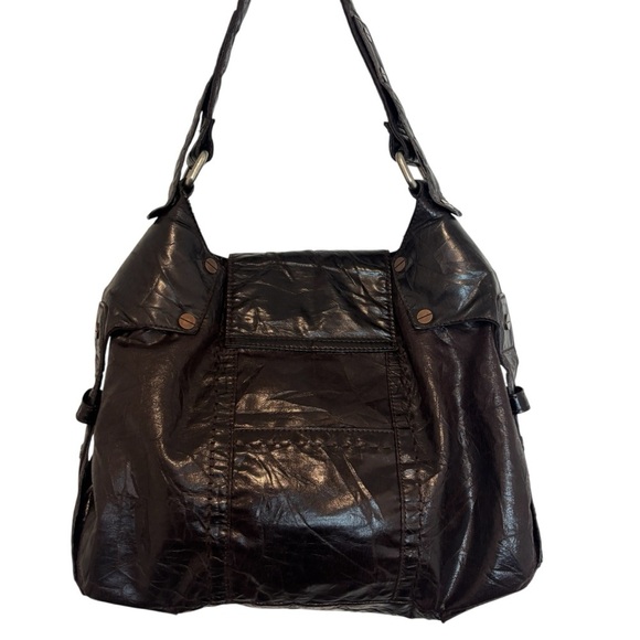 Matt & Nat Brown Japanese Paper Shoulder Bag - Picture 6 of 8